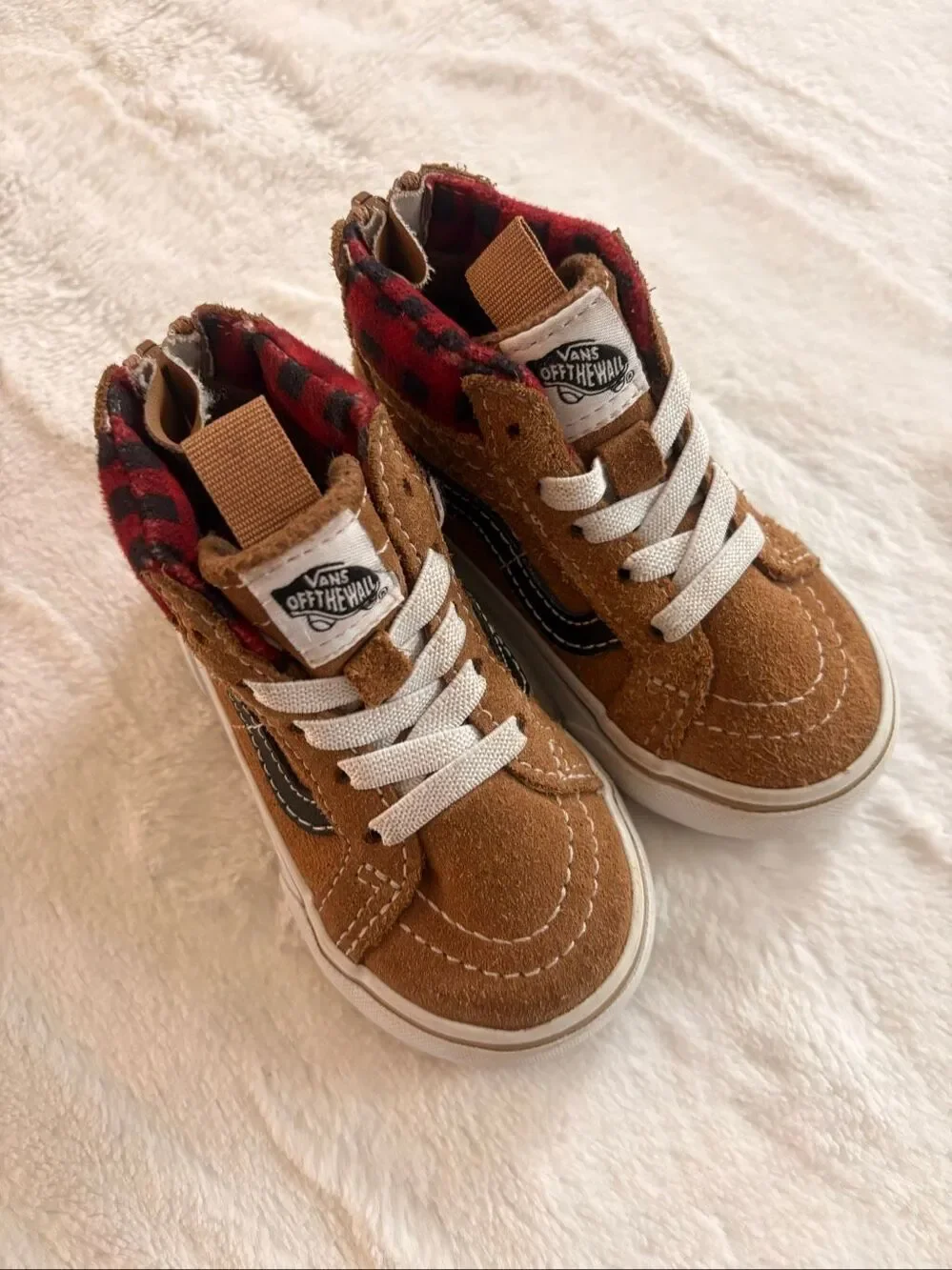 Vans Plaid Sk8-Hi Zip MTE-1 Size 5C